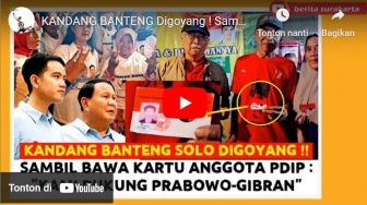 Viral! Sambil Pamer KTA, Puluhan Simpatisan PDIP Solo Membelot, Pilih Prabowo-Gibran di Pilpres 2024