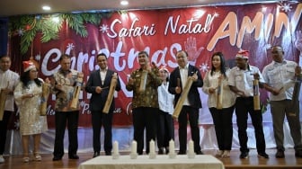 Disambut Meriah, Anies Baswedan Hadiri Safari Natal di Golden Leaf Restaurant