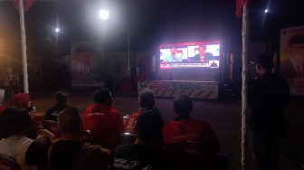 Nobar Debat Cawapres, Kader PDIP di Jateng Soraki Gibran Rakabuming: Samsul, Asam Sulfat