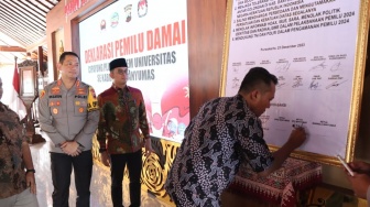 Cipayung Plus dan BEM Universitas se-Banyumas Gelar Deklarasi Pemilu Damai