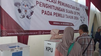 Libatkan 296 Orang, KPU Banyumas Gelar Simulasi Pemungutan Suara di TPS