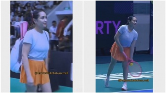 Tampil Fresh, Outfit Nagita Slavina saat Tanding Tenis Jadi Sorotan: Kayak Anak SMA