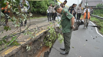 Tinjau Kawasan Terdampak Longsor di Limapuluh Kota, Gubernur Sumbar Singgung PLTA Koto Panjang Kampar