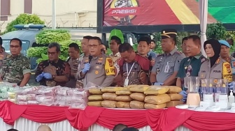 Polda Lampung Sita Ratusan Kilogram Sabu Selama 2023, Nilainya Mencapai Rp 642 Miliar