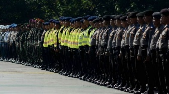 500 Personil Gabungan Amankan Malam Tahun Baru di Balikpapan