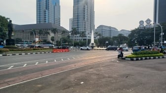 Begini Suasana Jalan di Ruas Jakarta saat Awal Tahun 2024