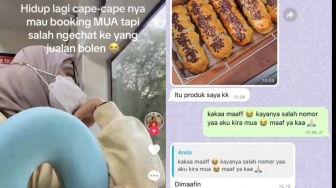 Kocak! Ingin Booking MUA, Wanita Ini Malah Salah Chat ke Penjual Bolen