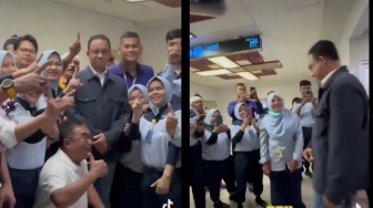 Foto Bareng Anies Baswedan, Netizen Khawatir Nasib Petugas Kebersihan Bandara Minangkabau