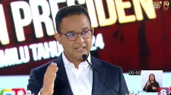 Tiada Henti Anies Serang Prabowo: Dan Bapak Tetap Dengan Cawapres Yang melanggar Etika, Saya Tidak Tega Mengulanginya