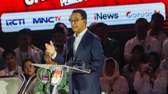 Anies Sampaikan Slogan Baru 'Indonesia Absence no More, Respected Forever' di Debat Ketiga