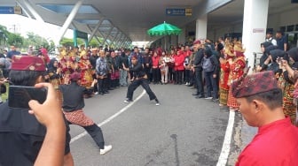 Tiba Di Lampung, Istri Ganjar Disambut Aksi Bela Diri Pincak Khakot