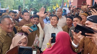 Prabowo Subianto Orasi Politik di Jambi, Singgung Korupsi