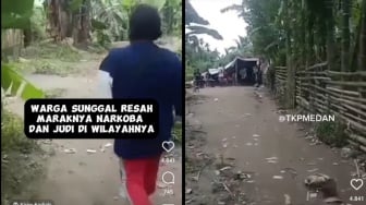 Keren Bu! Aksi Emak-emak di Medan Ini Gerebek Lokasi Judi dan Narkoba