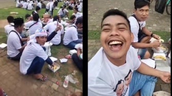 Viral Massa Pakai Baju Prabowo-Gibran Ditanya Pilih Siapa, Jawabnya Malah Anies Baswedan