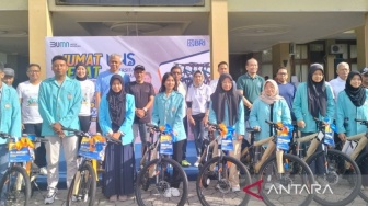 Bagi-bagi Sepeda, BRI Ajak Mahasiswa UNS Dukung Pengurangan Emisi