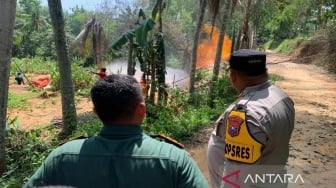 Sumur Bor di Pamekasan Semburkan Api Jadi Fenomenal, Polisi Perketat Penjagaan