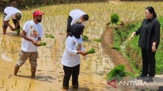 Bertemu Petani Milenial di Semarang, Puan Maharani Berharap Produksi Pertanian Melimpah