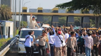 Tiba di Medan, Prabowo Disambut Antusias Ribuan Masyarakat