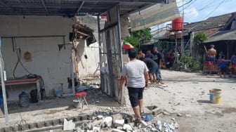 Tabung Gas Laundry di Ciruas Meledak, Sebabkan Tembok Toko Ambruk