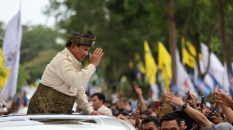 Momen Prabowo Kembali Joget Gemoy Saat Kampanye di Medan