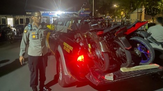 Mau Tampil Keren, Tapi Kena Denda! Ratusan Motor Knalpot Brong Dirazia di Solo