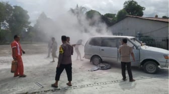 Mobil Terbakar di SPBU Putussibau, Diduga Pengendara Langgar Aturan Pengisian BBM