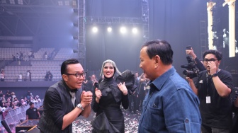 Prabowo Kirim Kue Ulang Tahun untuk Ari Lasso Disertai Doa