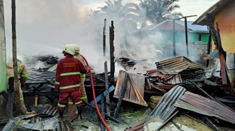 Kebakaran Hebat di Malang, Tempat Servis Elektronik Ludes Terbakar