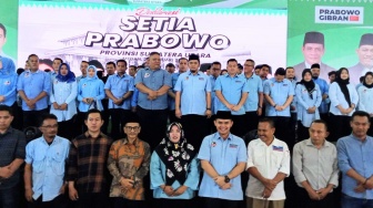 Gelar Deklarasi, Ketua Setia Prabowo Sumut: Kami Siap Menangkan Paslon 02 Satu Putaran