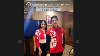 Pakai Kemeja Crop, Fashion Erina Gudono saat Nonton Debat Cawapres Tuai Kritik Pedas