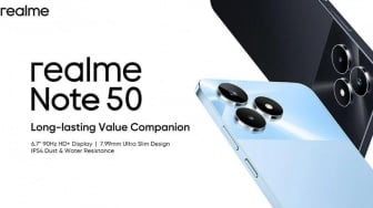 Harga dan Spesifikasi Realme Note 50, Dibanderol Murah Rp 1 Jutaan dengan Baterai Jumbo