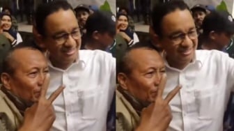 Foto Bareng Anies Baswedan, Pria Ini Angkat Dua Jari Langsung Auto Kena Mental: Pada saatnya Prabowo Gibran