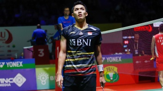 All England 2024: Lawan Mundur, Jonatan Christie Susul Anthony Ginting ke Semifinal