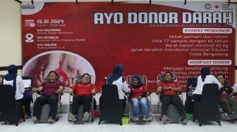 Semen Baturaja Aksi Donor Darah Peringati Bulan K3 Nasional