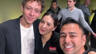 Dipakai saat Ketemu Valentino Rossi di Italia, Harga Celana Pendek Nagita Slavina Bikin Melongo