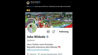 Denny Siregar Unfollow Akun X Jokowi, Warganet: Nanggung Bang, Gak Diblokir Sekaligus!