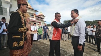 Anies Lanjutkan Kampanye di Serambi Mekkah, Disambut Upacara Adat Peusijuk