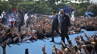 Kampanye Akbar Anies di Bandung, JK dan Surya Paloh Turut Hadir