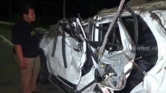 Ringsek! Mobil Milik Pengurus PBNU Kecelakaan di Tol Ngawi, 1 Orang Meninggal Dunia