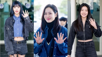 3 Inspirasi Mix and Match Denim Outfit ala Artis Korea yang Patut Kamu Coba