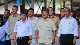 PrabowoTakjub Acara Kementan-Kemenhan Dihadiri 60.000 Petani dan Peternak