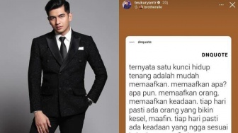 Teuku Ryan Unggah Quotes Memaafkan di Insta Story, Ini Pentingnya Mengakui Kesalahan dalam Sebuah Hubungan