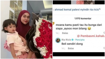 Pamer Buket Bunga Mawar, Ria Ricis Beri Klarifikasi: Beli Sendiri Dong