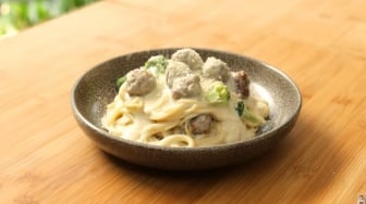 Resep Creamy Meatball Pasta dengan Brokoli dari Chef Devina Hermawan, Bisa Jadi MPASI Juga Loh!