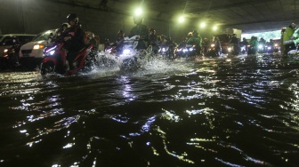 Jakarta Diguyur Hujan Deras, Terowongan DI Panjaitan Terendam Banjir