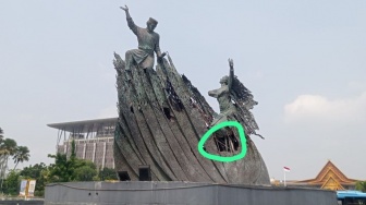 Tugu Zapin di Pekanbaru Segera Diperbaiki usai Bagian Patungnya Dipreteli