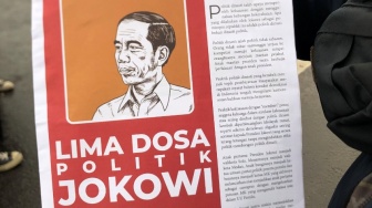 5 Dosa Jokowi Versi Mahasiswa Bekasi-Karawang: Dia Gerogoti APBN hingga Politisasi Bansos