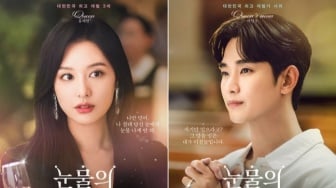 Kim Soo Hyun dan Kim Ji Won Tampil Mewah di Poster Karakter Drama 'Queen of Tears'