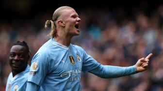 Hasil Liga Inggris: Brace Erling Haaland Bawa Manchester City Gilas Everton