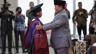 Dalam Acara Wisuda Unhan di Bogor, Prabowo: Banyak Peluang dan Kesempatan di Tengah Tantangan yang Bakal Dihadapi